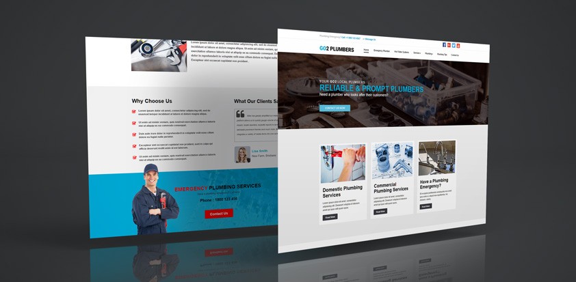 A new website template to help Plumbers get started online